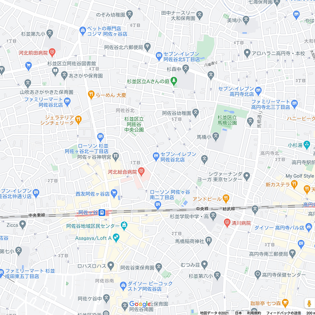 医院所在地の地図